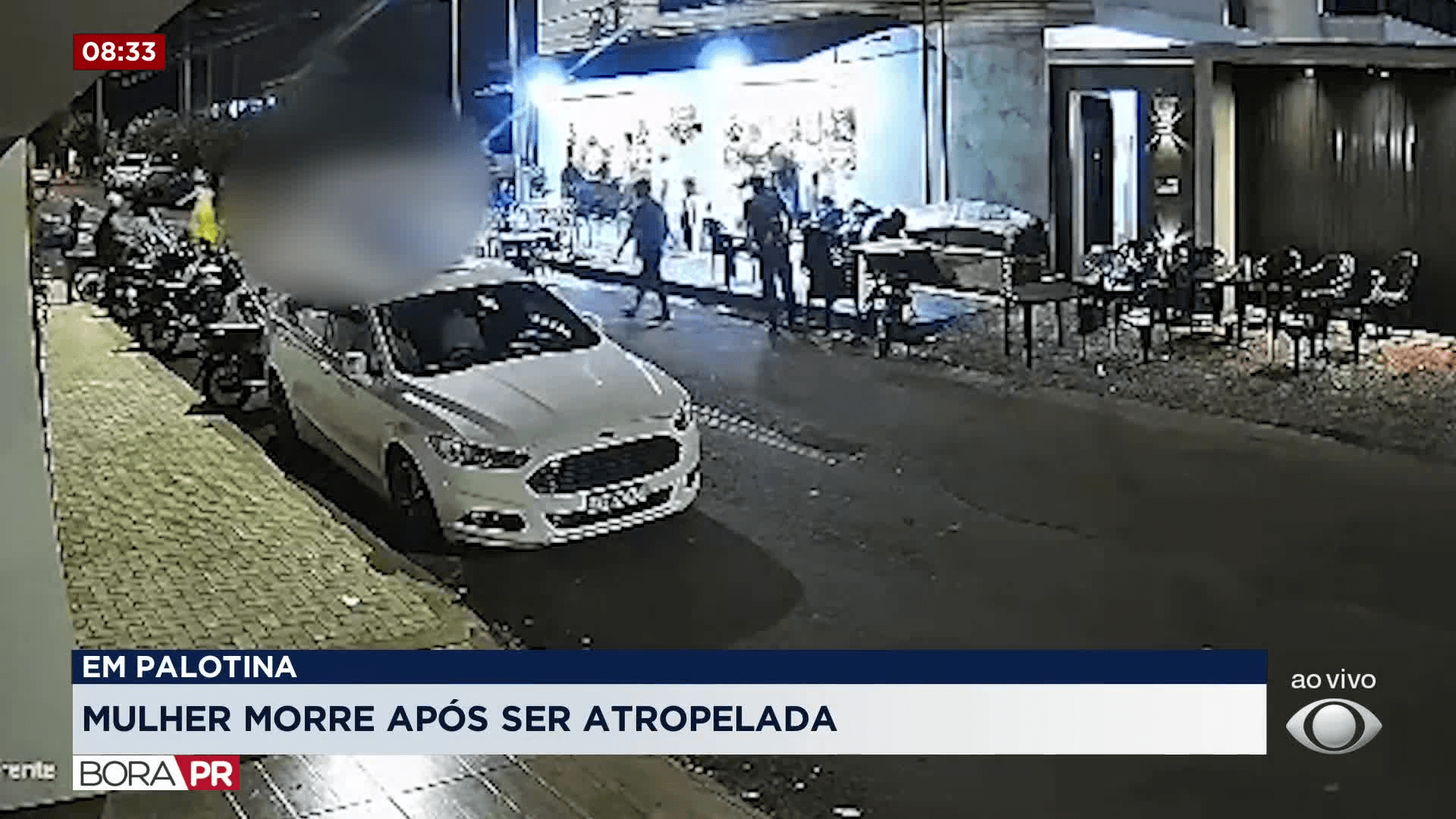Vídeo flagra motorista bêbado atropelando 4 em calçada no Paraná