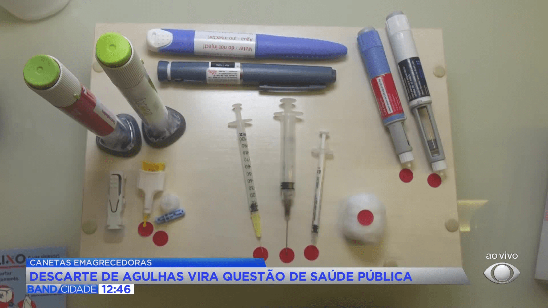 Alta de canetas emagrecedoras liga alerta para descarte de agulhas