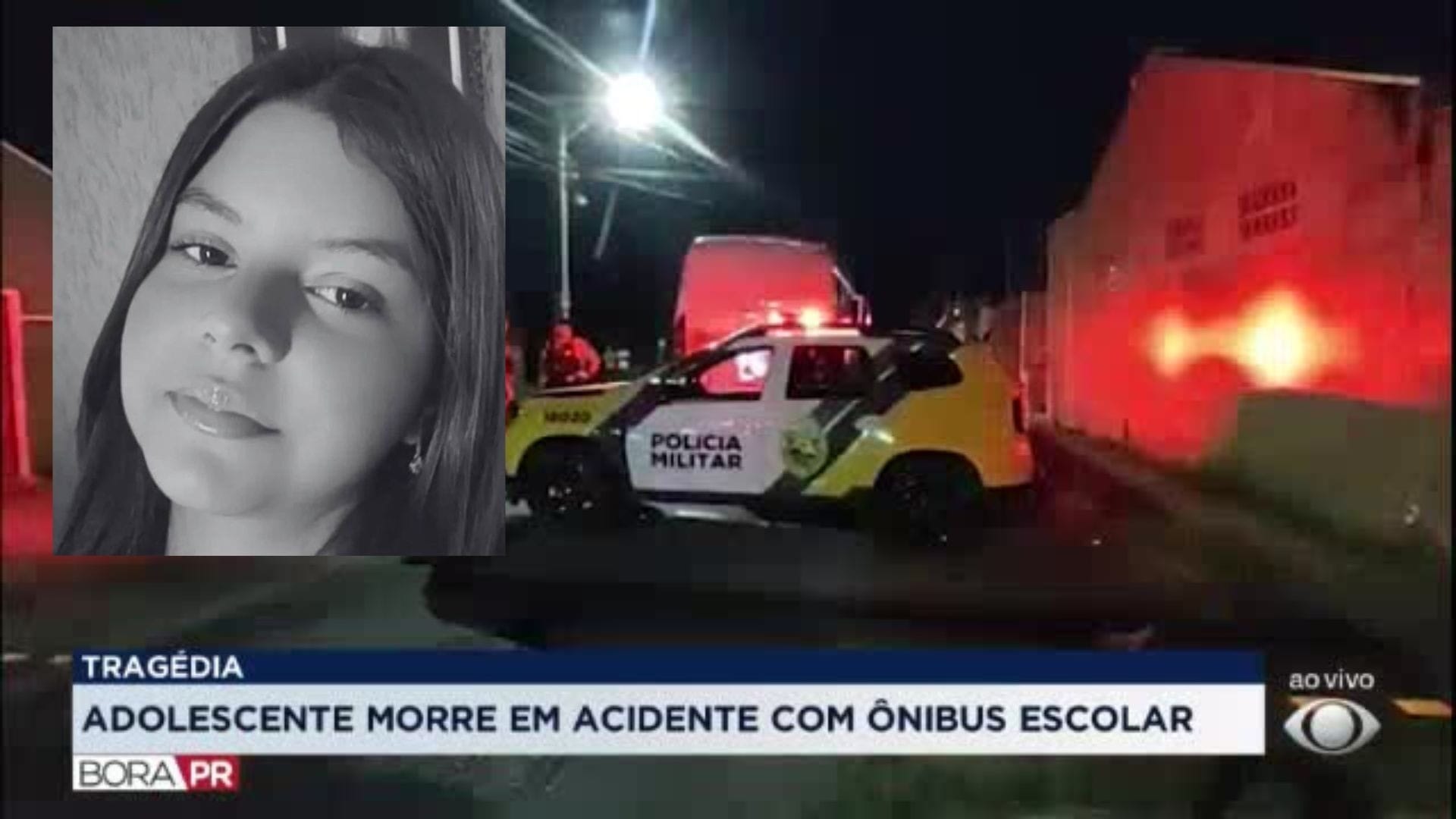 Adolescente morre atropelada por ônibus escolar em São José dos Pinhais