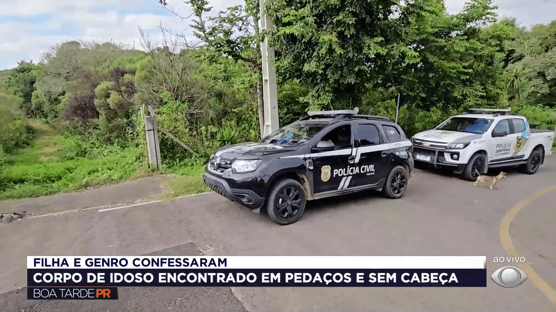 Filha e genro confessam morte de idoso achado esquartejado em Campo Magro