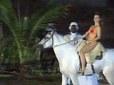 Como foi a cena do cavalo branco de "Dona Beja" na novela original de 1986