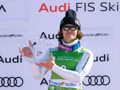 Lucas Pinheiro é bronze no slalom da Copa do Mundo de esqui