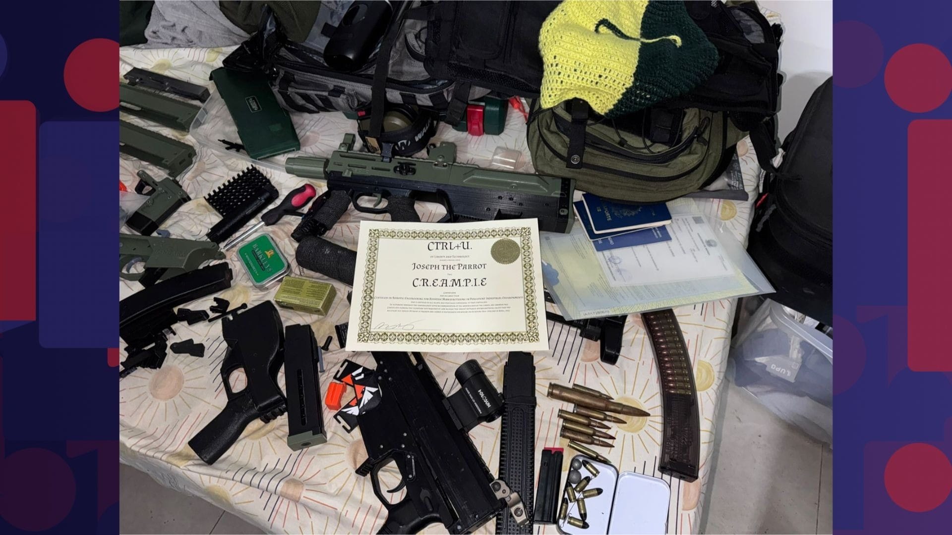 Criador de armas 3D usava slogan “Testado nos EUA, projetado no Brasil”