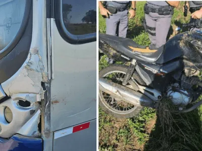 Acidente entre moto e ônibus deixa um morto em Guaratinguetá