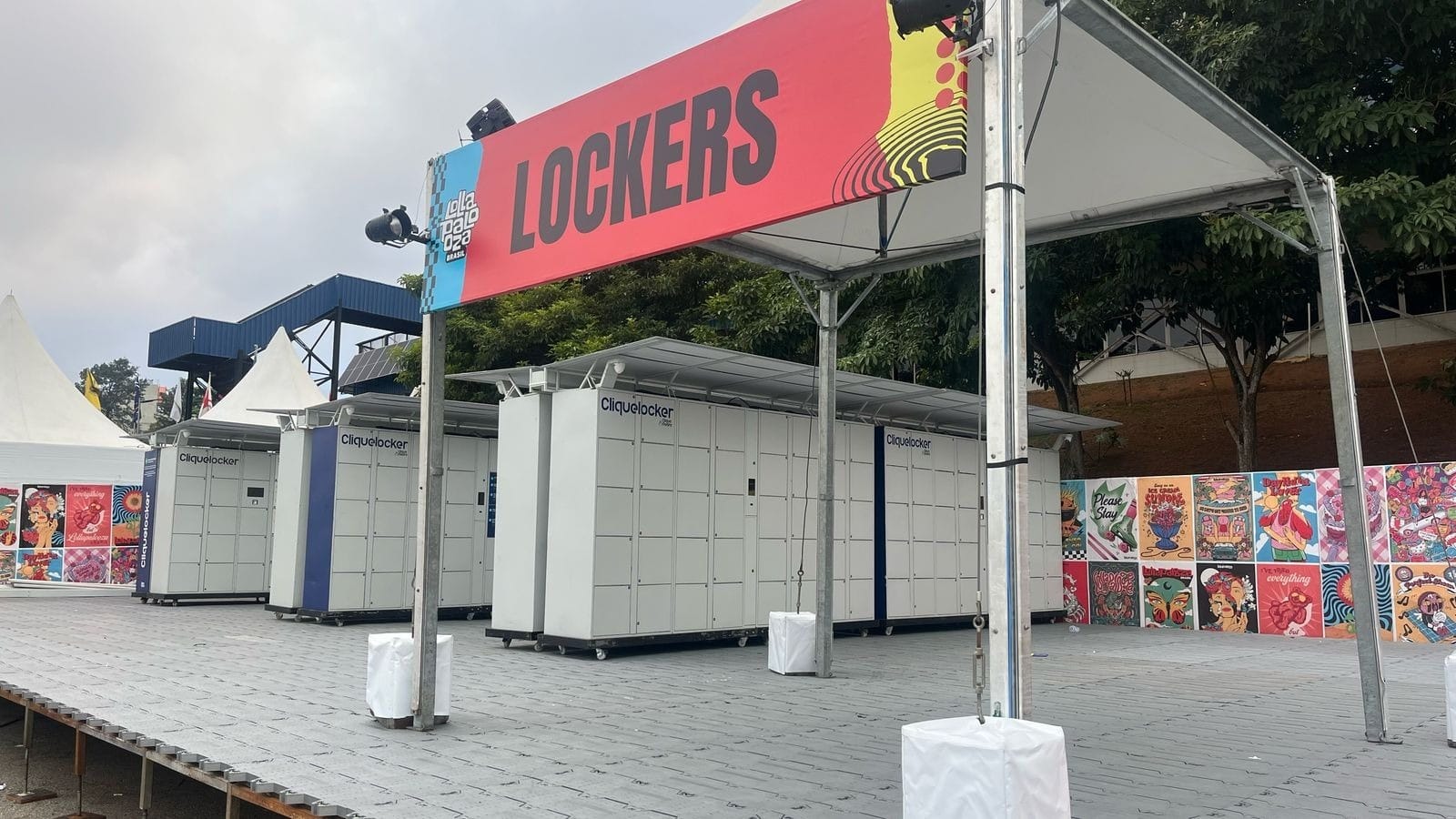 Lockers do Lollapalooza garantem conforto e segurnaça | Divulgação