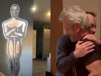 CEO de estatal ferroviária da Ucrânia premia Sean Penn com réplica do Oscar
