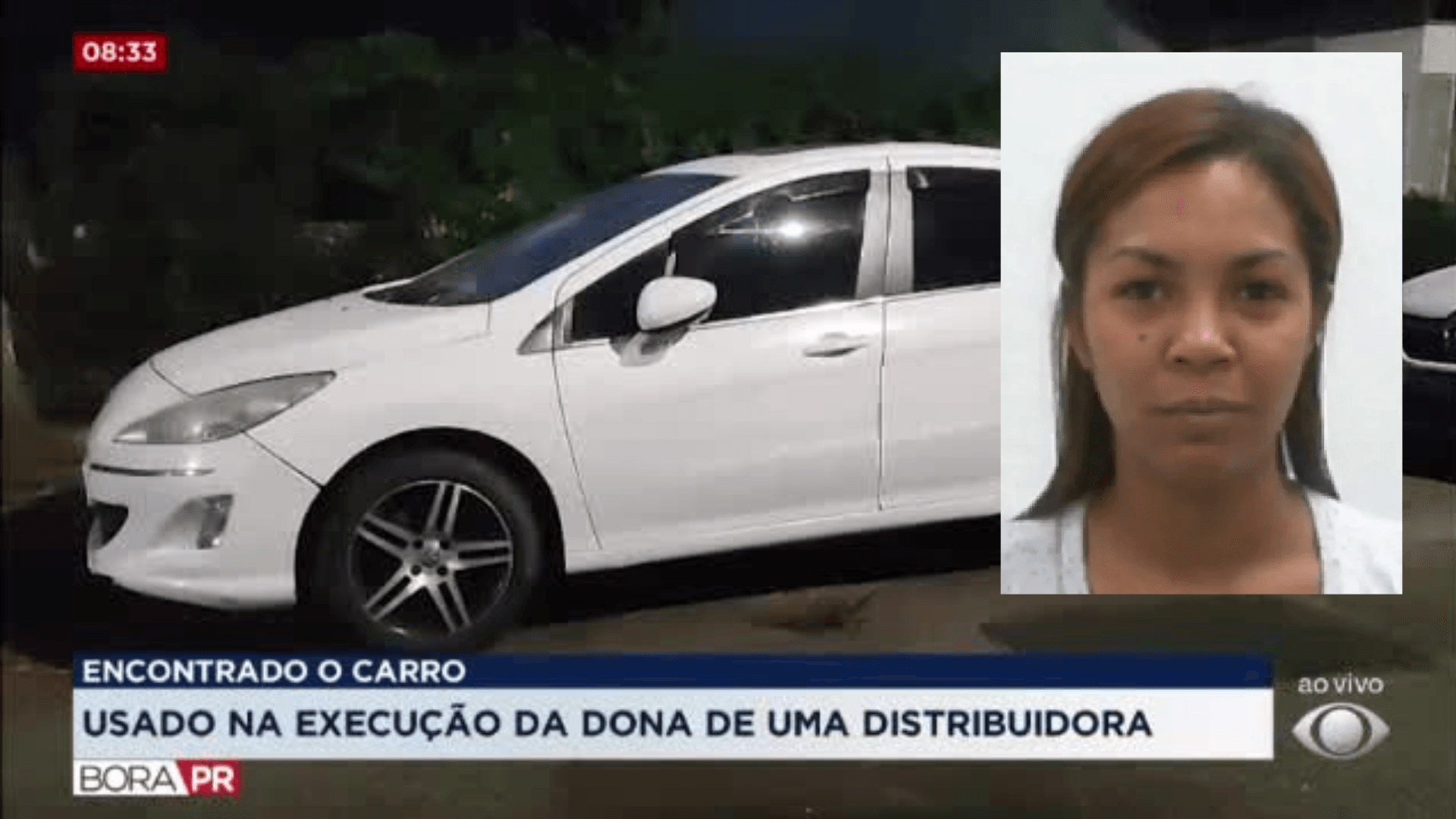 Carro foi encontrado no dia seguinte ao crime em um bairro da capital