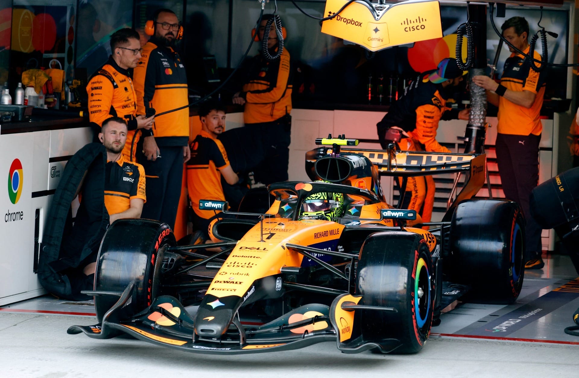 Lando Norris na classificação do GP do Japão de Fórmula 1