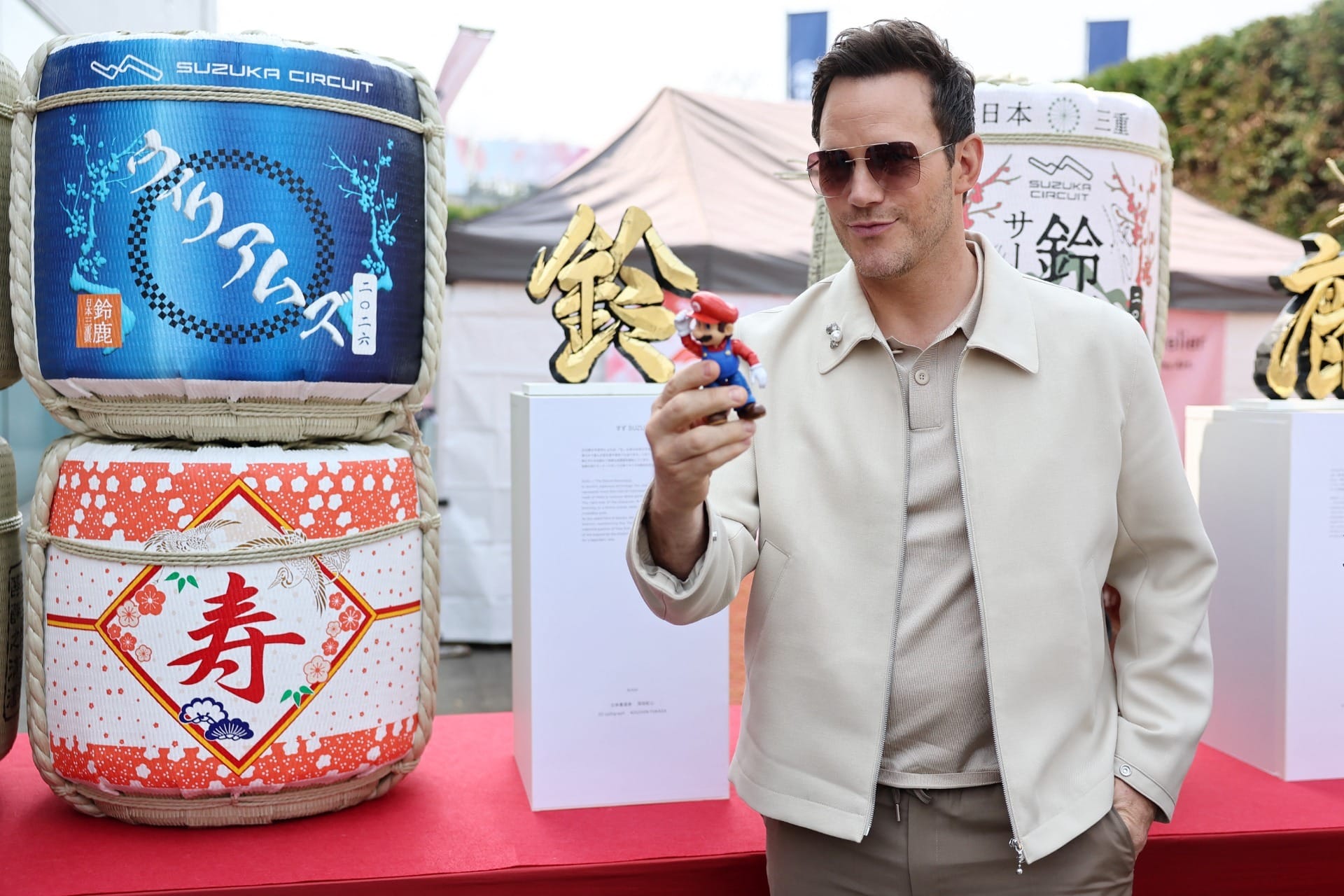 Chris Pratt acompanha o GP do Japão de Fórmula 1