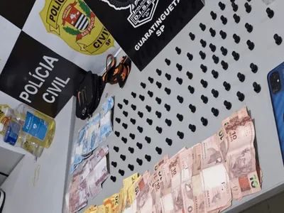 Homem é preso por tráfico de drogas no Campo do Galvão, em Guaratinguetá