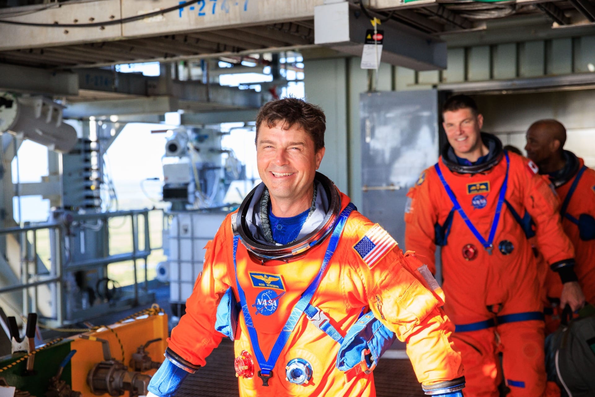 Reid Wiseman, comandante da missão Artemis II, no Centro Espacial Kennedy, na Flórida, Estados Unidos -  Frank Michaux/Nasa