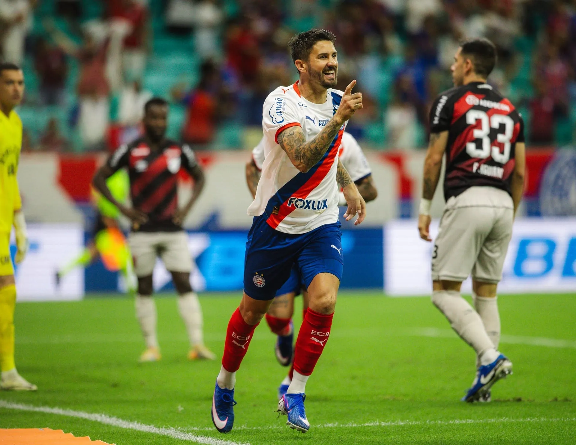 Bahia venceu o Athletico-PR pelo Brasileirão. Foto: Letícia Martins/EC Bahia
