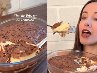 Ovo de páscoa na travessa: aprenda a preparar sobremesa viral do Tiktok