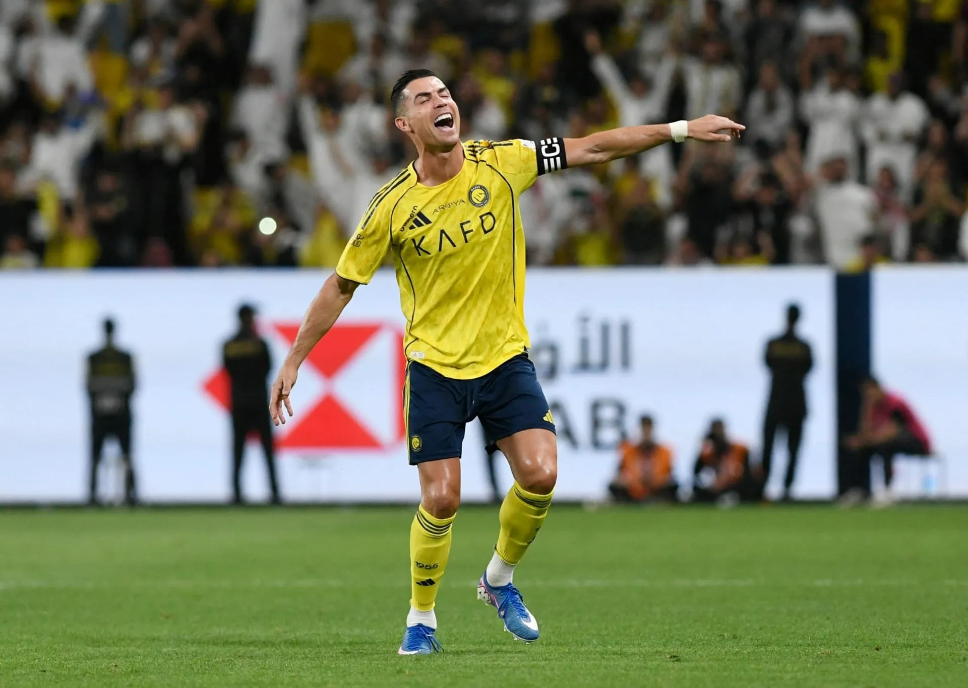 Cristiano Ronaldo comemora gol pelo Al Nassr. Foto: REUTERS/Stringer