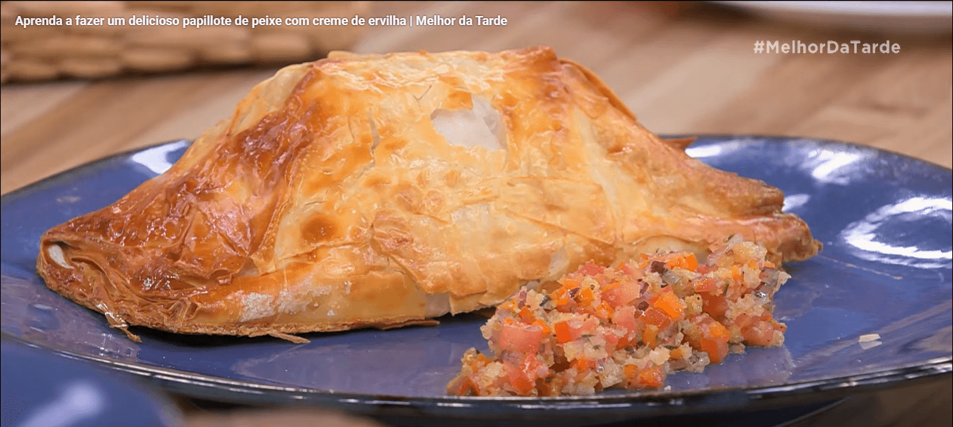 Papilotte de peixe com creme de ervilha dos chef Bruno Hashimoto e Raul Lemos | Band Receitas