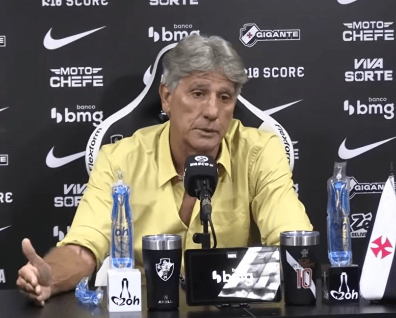 Renato Gaúcho vê erros infantis e pede atenção ao Vasco: "A conta chega"