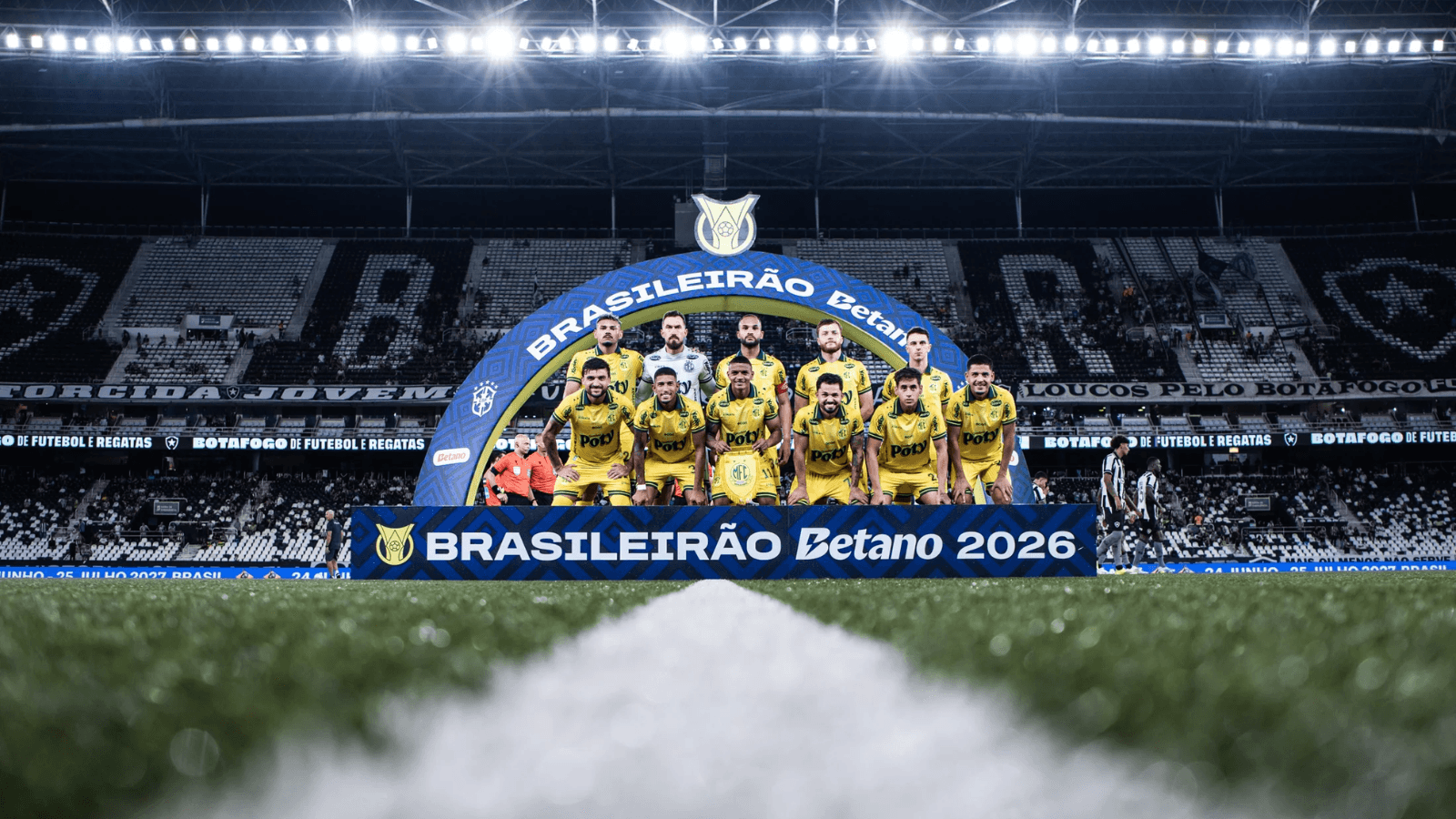 Time do Mirassol no Brasileirão 2026. Foto: Pedro Zacchi/Agência Mirassol