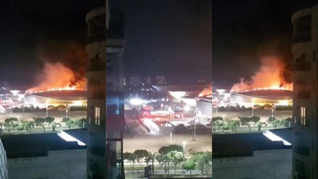 Imagens de ouvintes da BandNews FM mostram a proporção das chamas durante a madrugada desta quarta-feira (8)