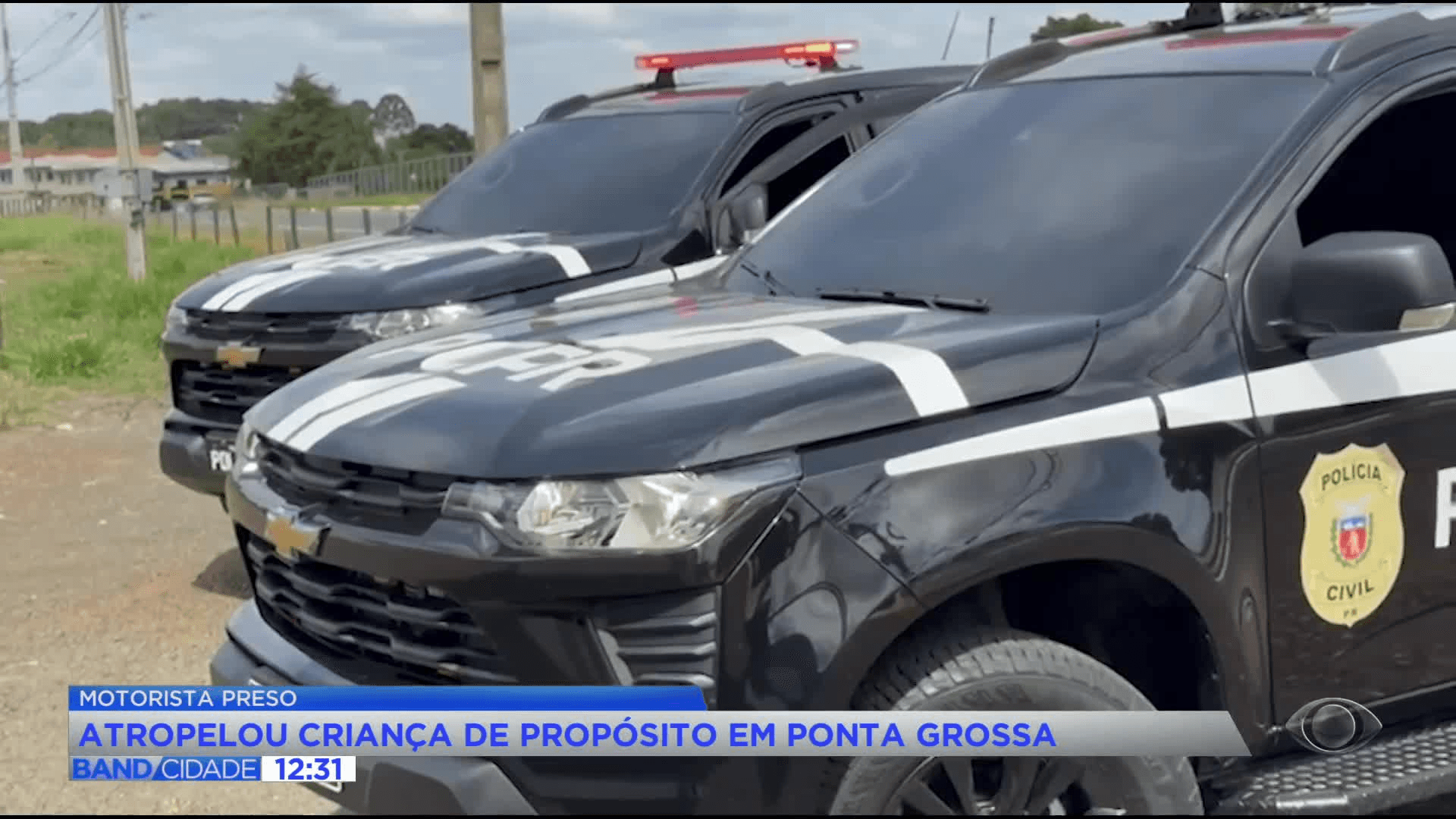 Motorista sem CNH é preso por atropelar criança de propósito em PG