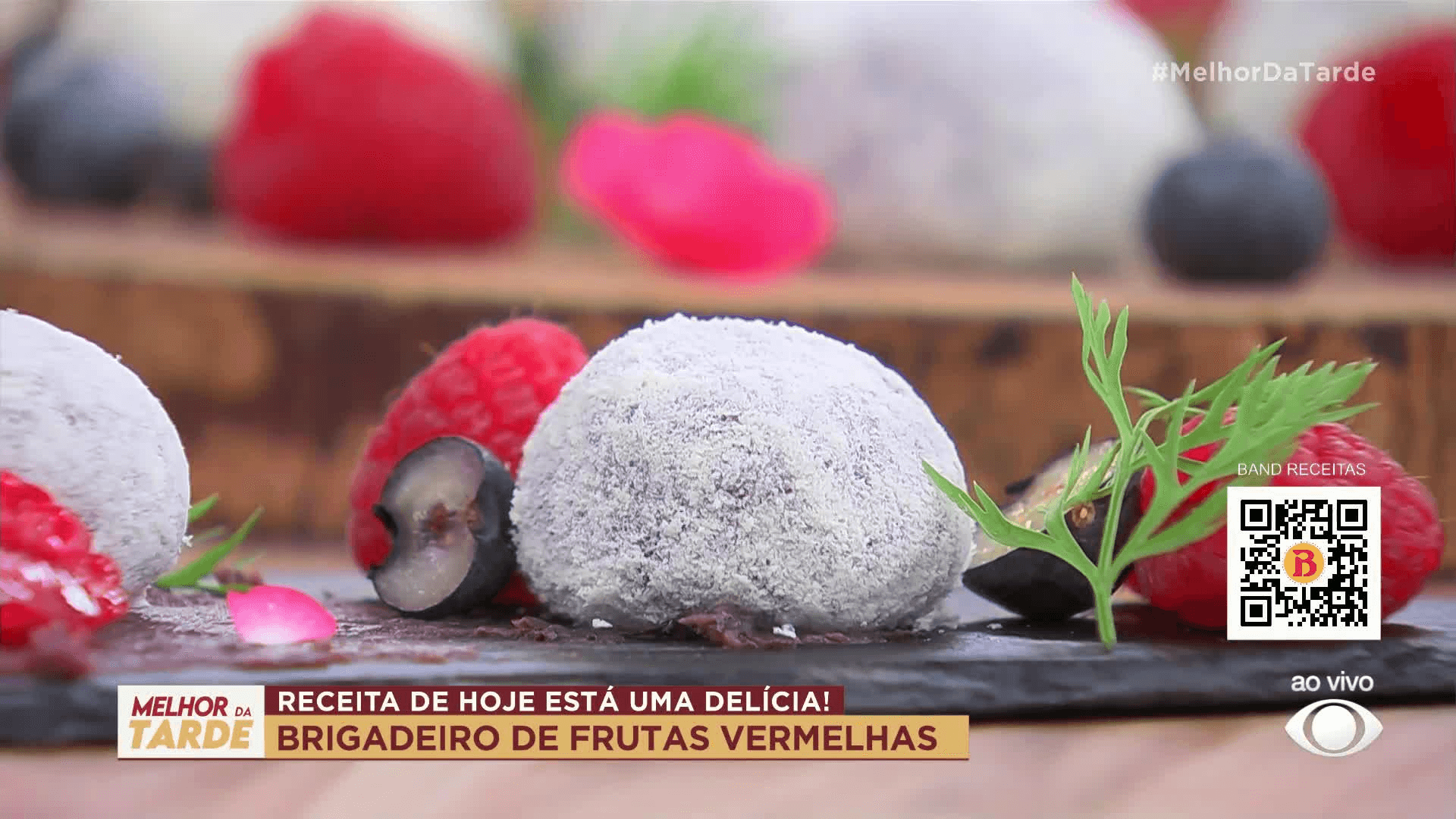 Brigadeiro de frutas vermelhas do chef Bruno Hashimoto | Band Receitas