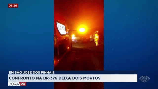 Casal morre após perseguição policial na BR-376, em São José dos Pinhais