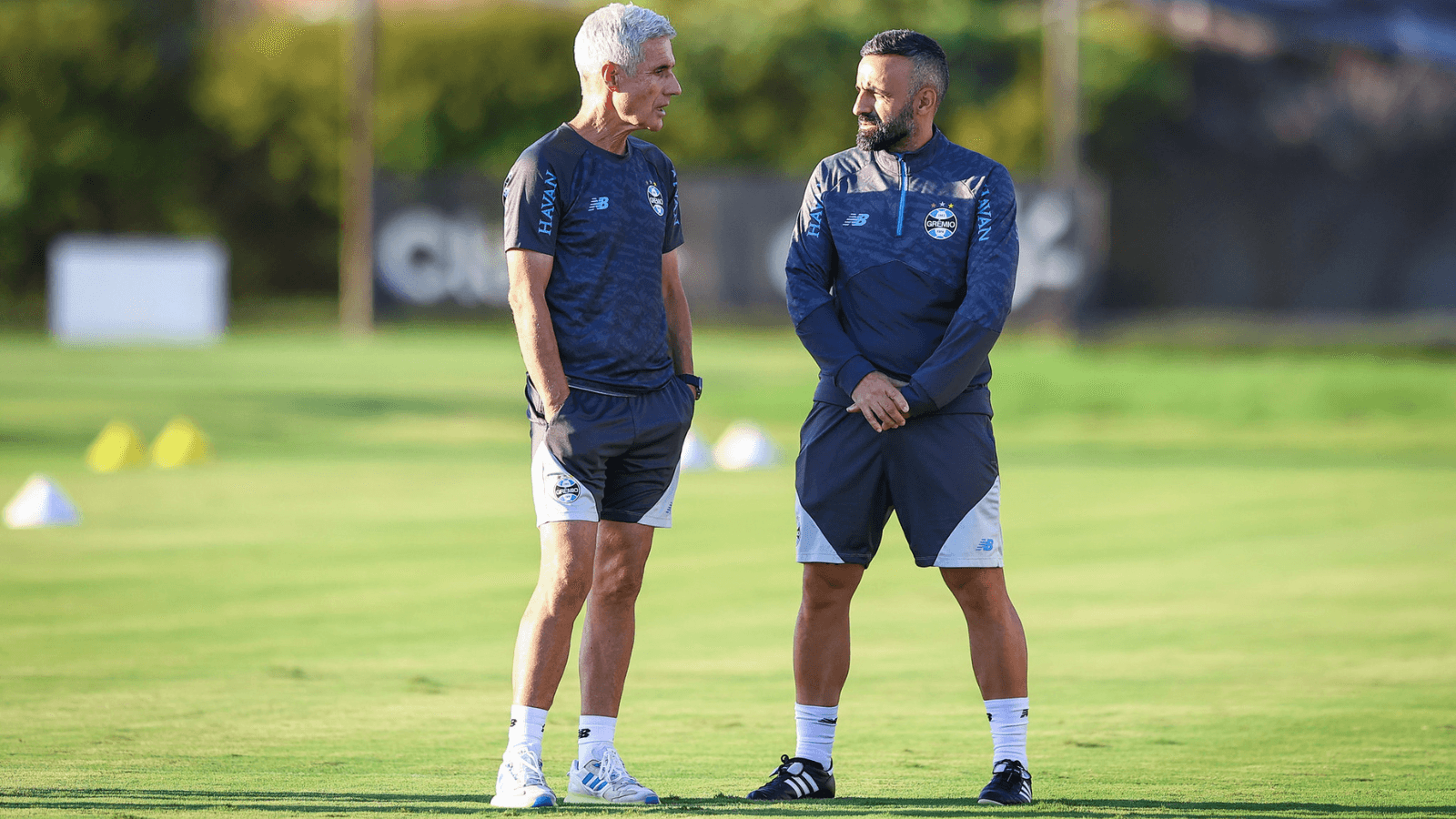 Luís Castro, técnico do Grêmio. Foto: LUCAS UEBEL/GREMIO FBPA