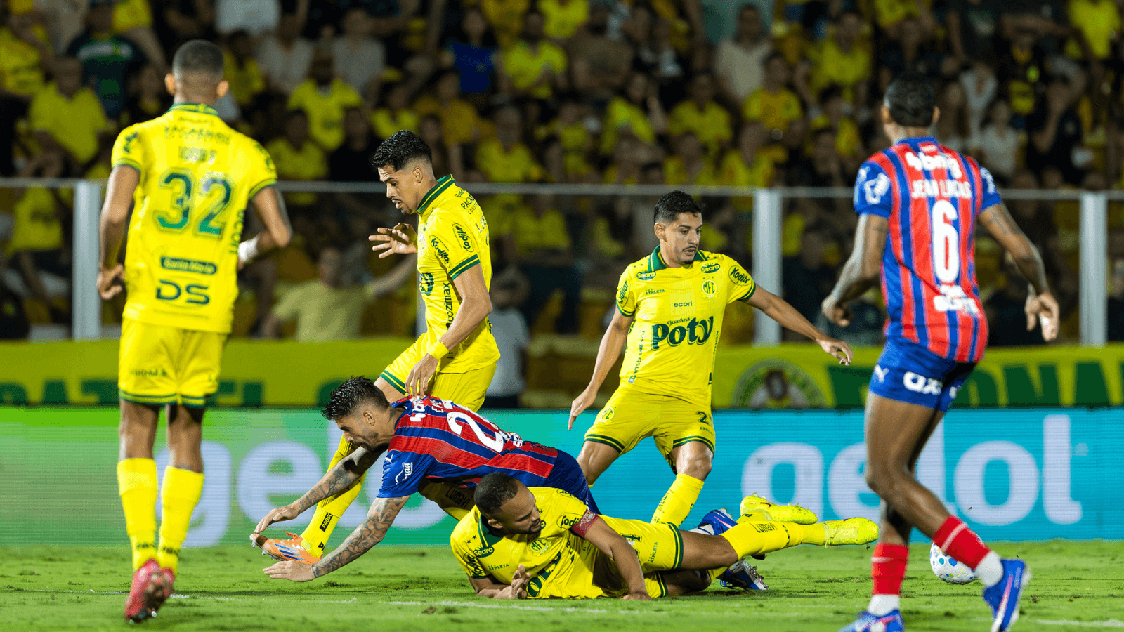Mirassol e Bahia teve jogo tumultuado. Foto: Rafael Rodrigues/EC Bahia