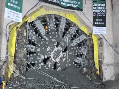 "Tatuzão" alcança futura Estação Aricanduva da Linha 2-Verde do Metrô de SP