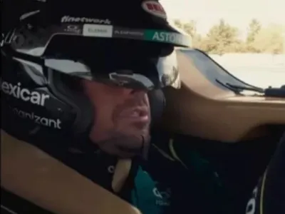 Fernando Alonso testa hypercar da Aston Martin em Paul Ricard, na França