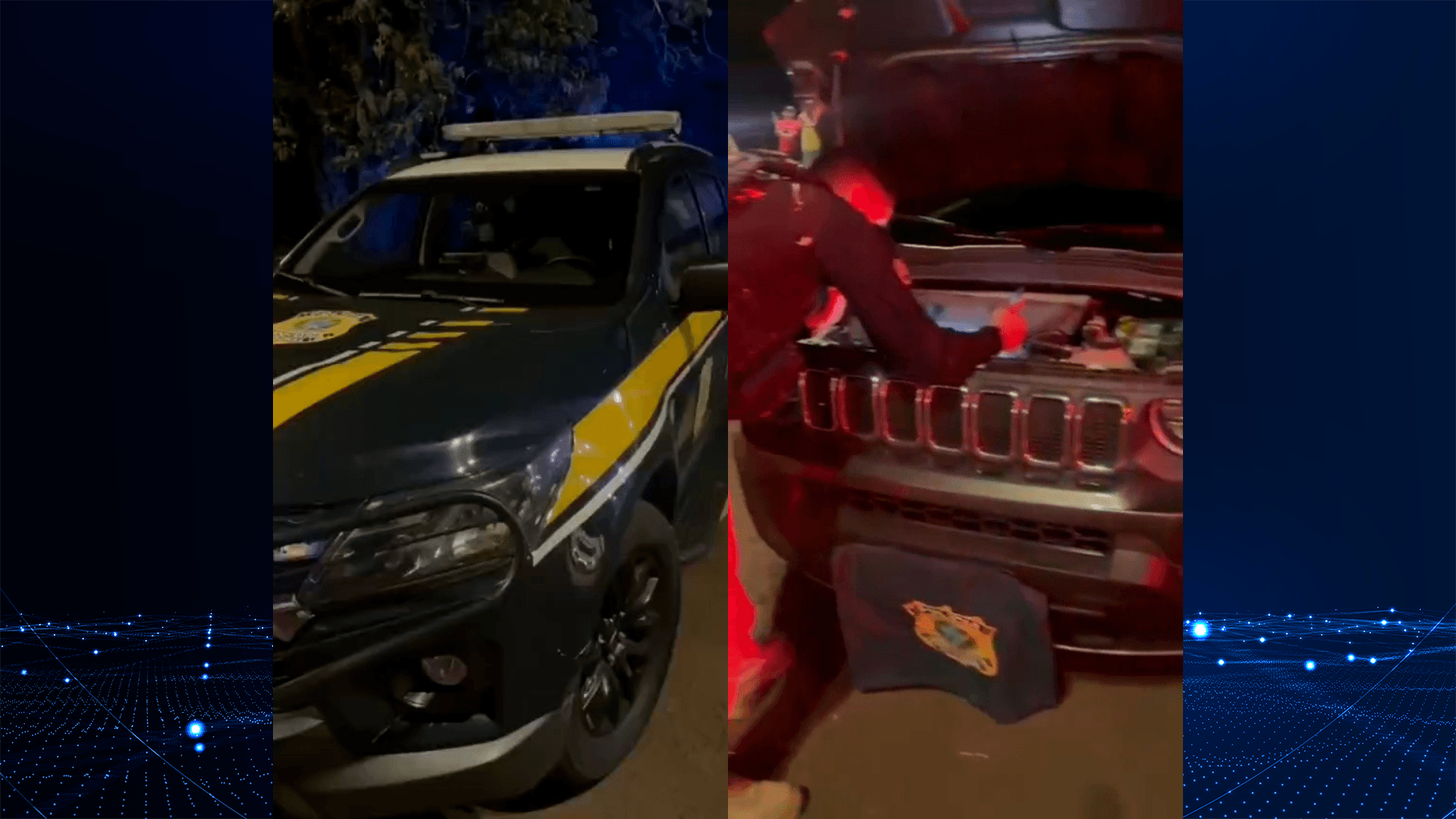 PRF recupera carro roubado e prende dupla na BR-277 no Paraná