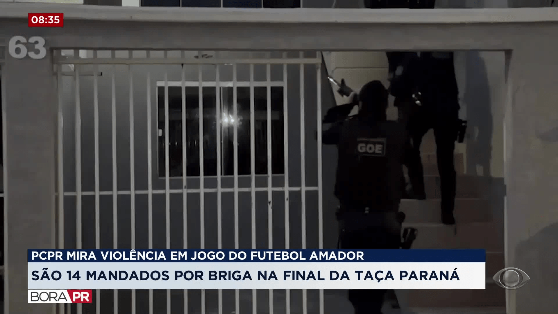 PCPR faz operação contra invasores de campo em final da Taça Paraná