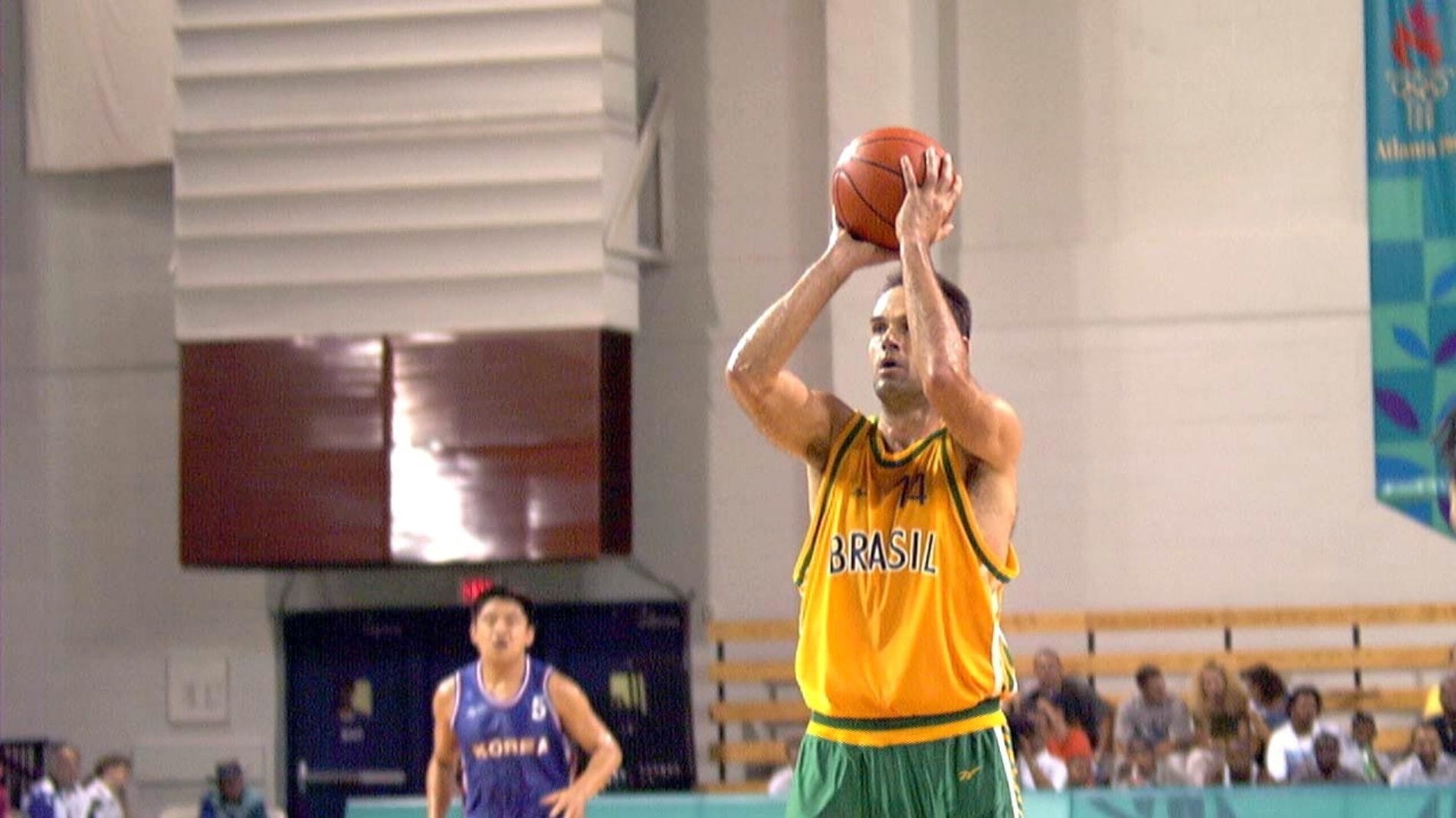 Milésimo ponto de Oscar em Olimpíadas, contra  Coreia do Sul, em Atlanta-1996