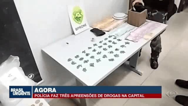 RONE prende suspeito de tráfico em área de hotéis no centro de Curitiba