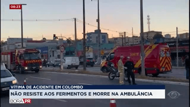 Ciclista morre após ser atingido por moto na Estrada da Ribeira, em Colombo