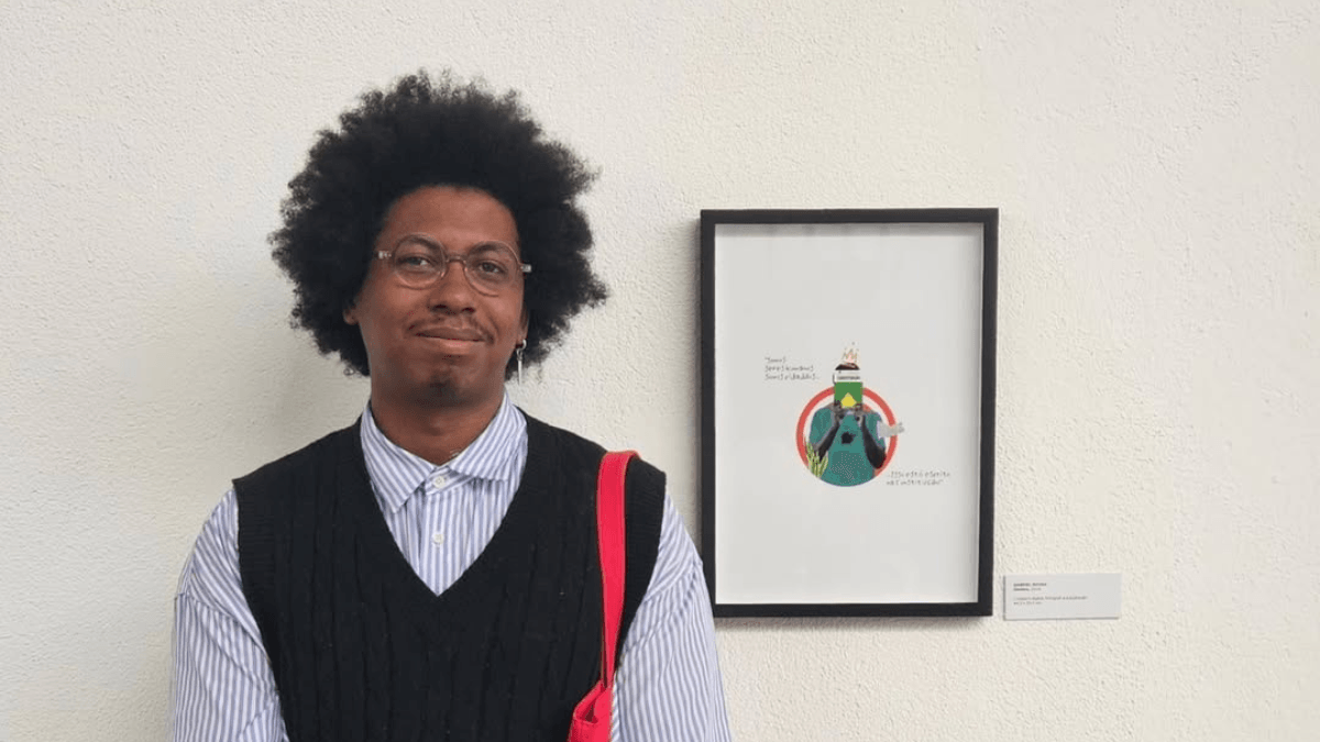 “De dentro, um Grito”, do artista Gabriel Rocha. Divulgação: Secretaria de Cultura de Taubaté.