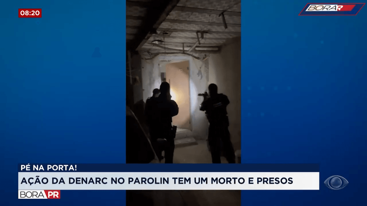 Homem morre em confronto em operação contra grupo no Parolin; 11 presos