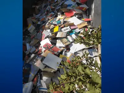 Prefeitura de Osasco joga no lixo livros de biblioteca municipal