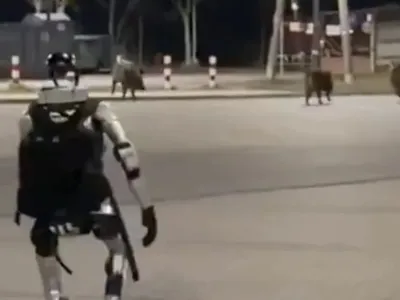 Robô humanoide chamado "Edward Warchocki" caça javalis na Polônia