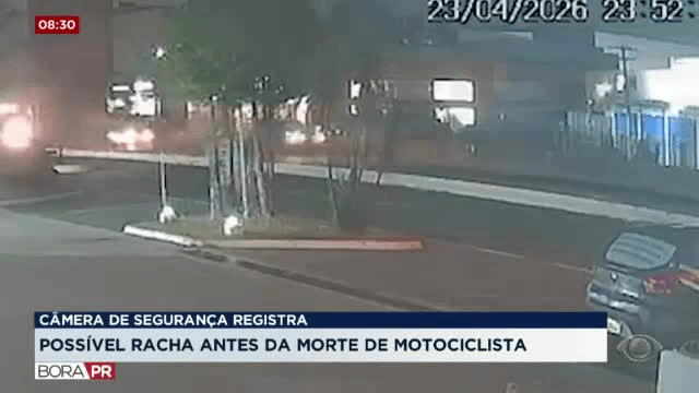 Câmeras flagram possível racha em acidente na BR-277 que matou jovem
