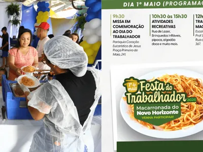 Macarronada: Festa do Trabalhador acontece nesta sexta (1º) em SJCampos