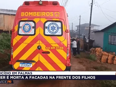 Mulher é morta a facadas na frente dos filhos em Palmas (PR)