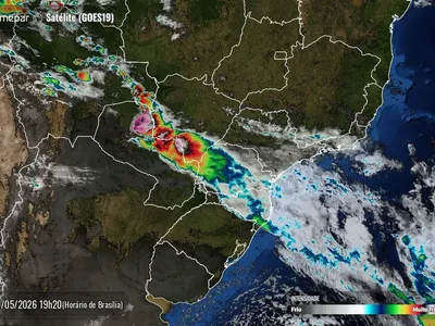 Sábado terá tempo instável e chuva em todo o Paraná