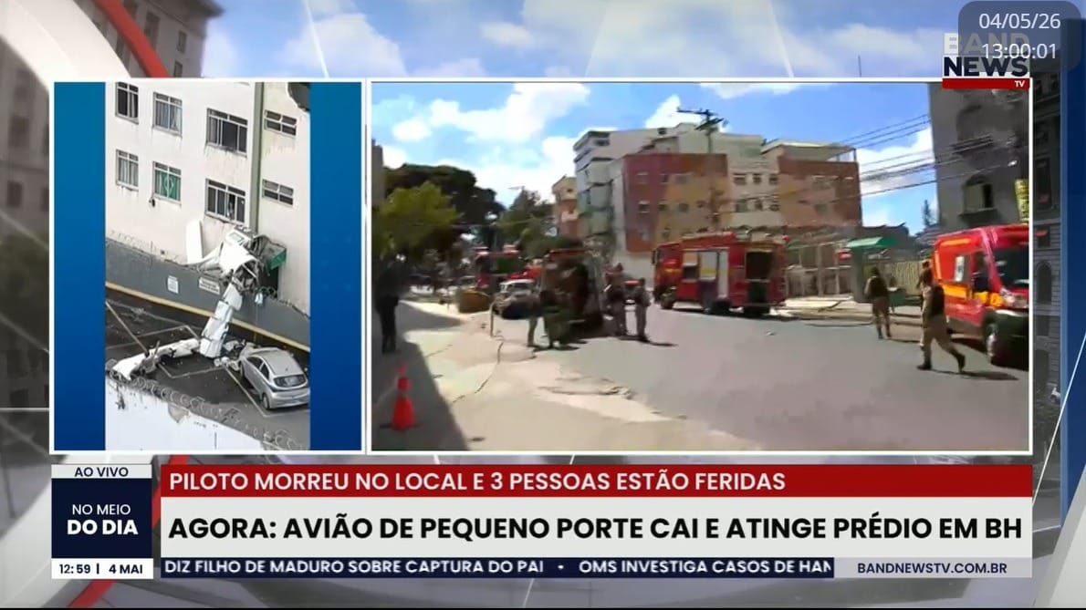 Queda de avi&atilde;o em Belo Horizonte