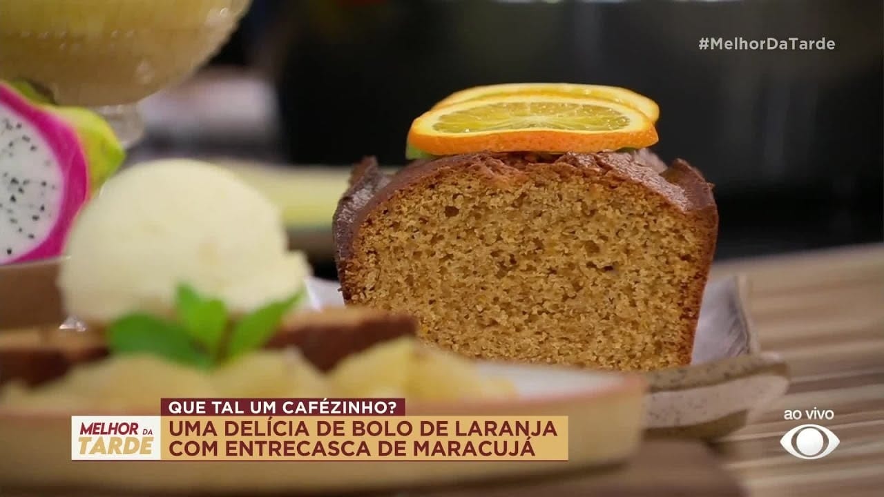 Bolo de laranja com entrecasca de maracujá do chef Bruno Hashimoto | Band Receitas
