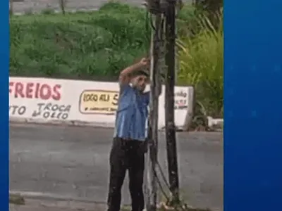 Homem é preso em flagrante por roubar cabos de energia