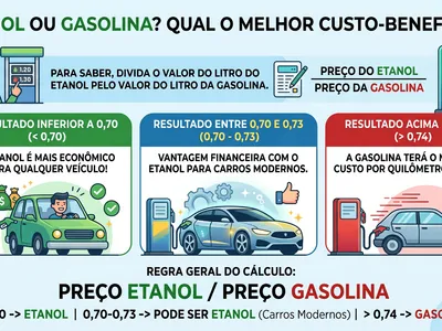Etanol ou gasolina? Saiba como calcular a vantagem entre os combustíveis