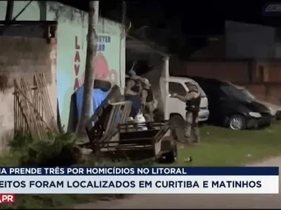 PC prende três suspeitos de homicídios no Litoral do Paraná