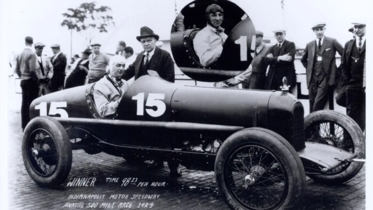 Duesenberg vencedor de L.L Corum e Joe Boyer das 500 Milhas de Indianápolis de 1924