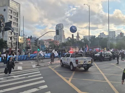 Protesto provoca interdições e causa lentidão na região do Morumbi, em SP