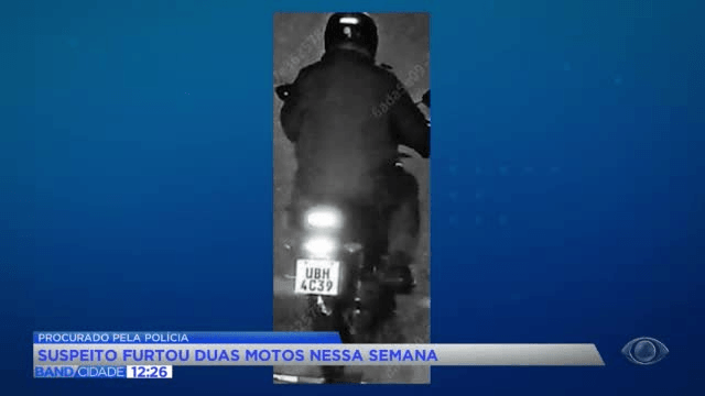 Suspeito furta duas motos em menos de 24 horas na Grande Curitiba